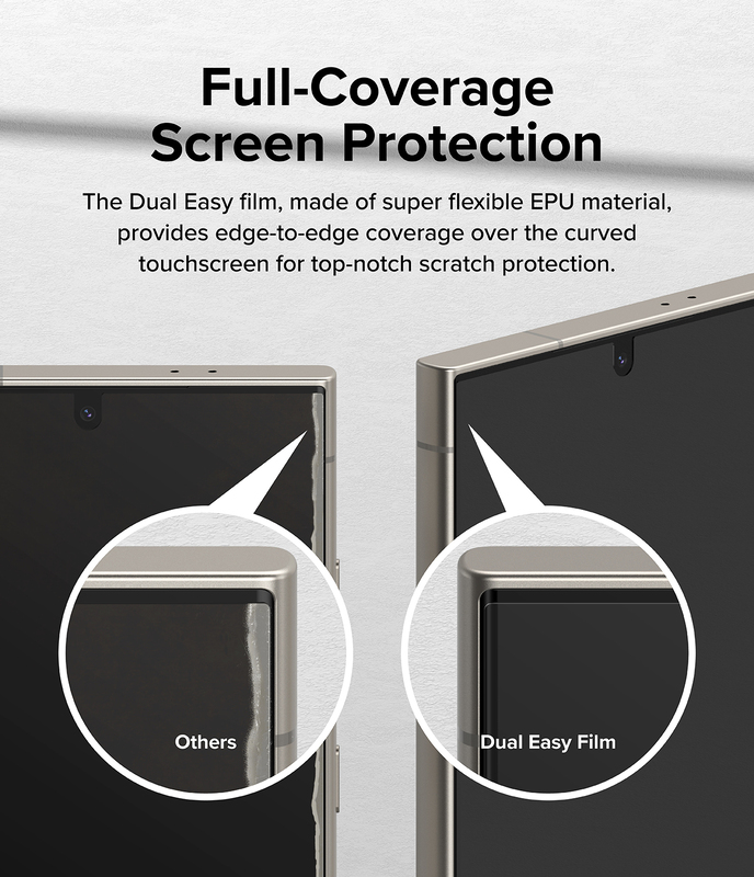 Ringke Samsung Galaxy S24 Ultra Screen Protector Dual Easy Film Series 2 Pack, W Installation Jig